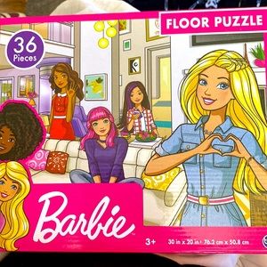 Barbie and friends floor puzzle new in sealed box 36 pieces ages 3 + 30 “ X 20”